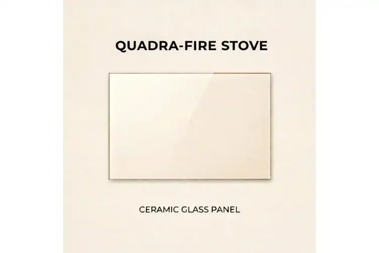 Quadra-Fire 2700-I ACC Ceramic Glass Panel – 16 7/8" x 9"