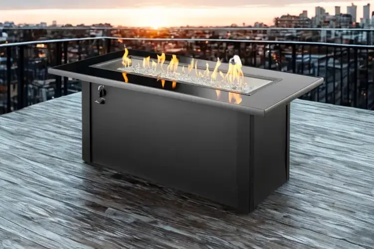 Monte Carlo Linear Gas Fire Pit Table