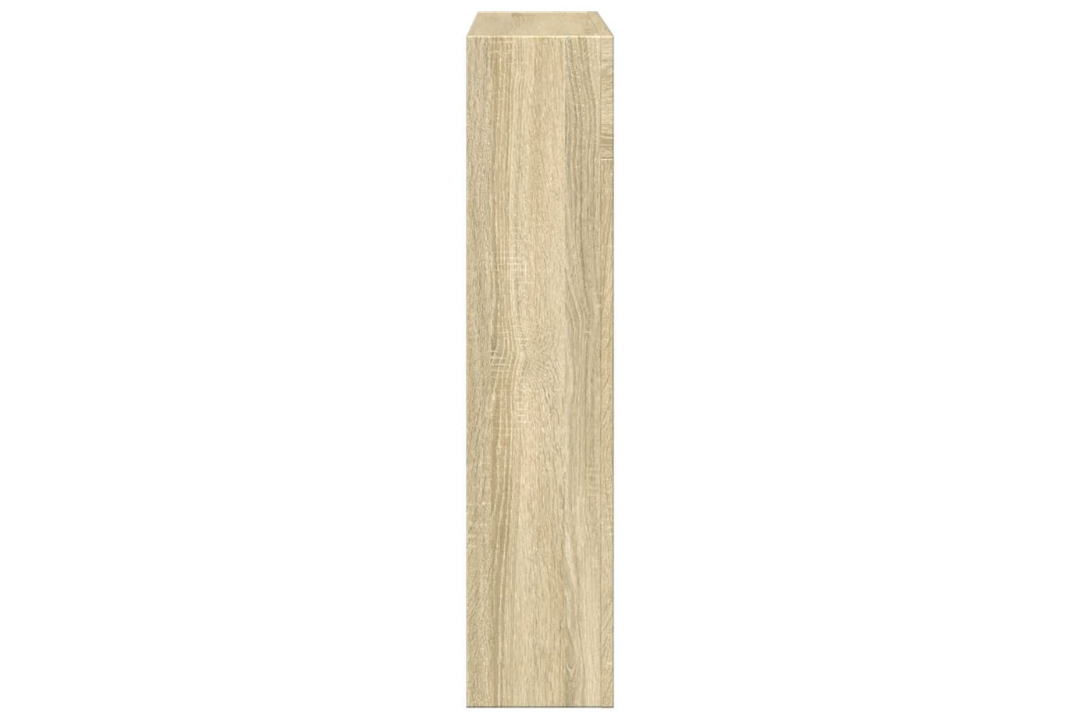 Sleek Fireplace Surround 81 x 18 x 82 cm in Sonoma Oak Made of Engineered Wood