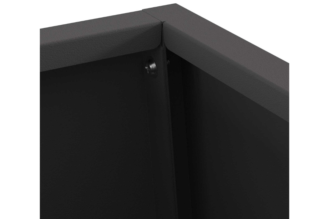 Sleek Fire Pit Cone 50 x 35 x 100 cm in Black Cold-Rolled Steel