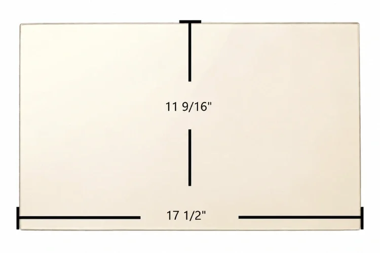 Osburn 2200 Ceramic Glass Panel – 17 1/2" x 11 9/16"