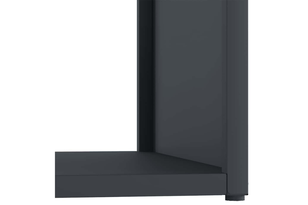Minimalist Firewood Rack Anthracite 40 x 40 x 40 cm Cold-Rolled Steel