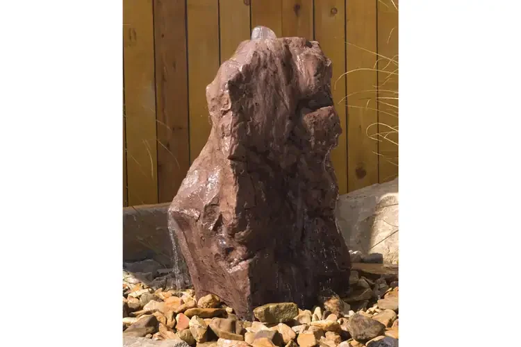 Sonoma Rock Fountain Kit – Lightweight GFRC Outdoor Water Feature Easy to Install