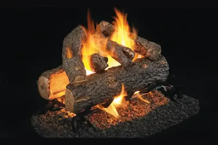 Real Fyre Golden Oak Designer Plus See-Thru Gas Log 18"