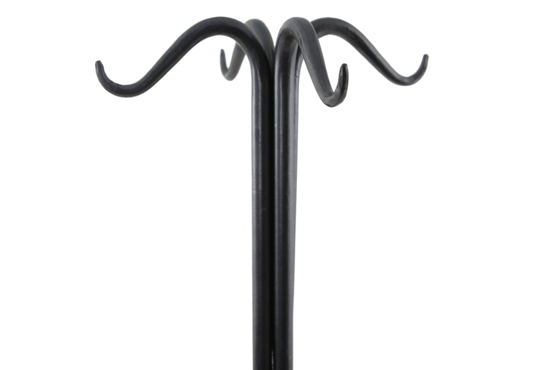 Country Classic Fireplace Tool Set – Wrought Iron, Graphite Finish, 33"H Yoke