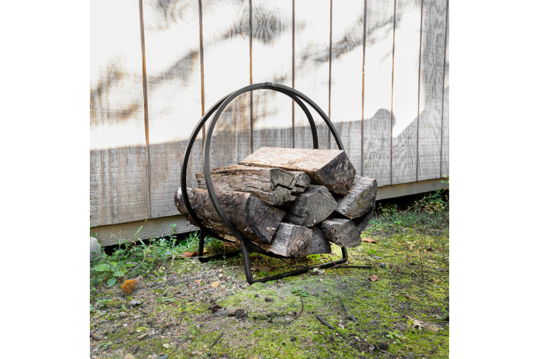 Log Holder Hoops in 24 Inches for Indoors or Outdoors