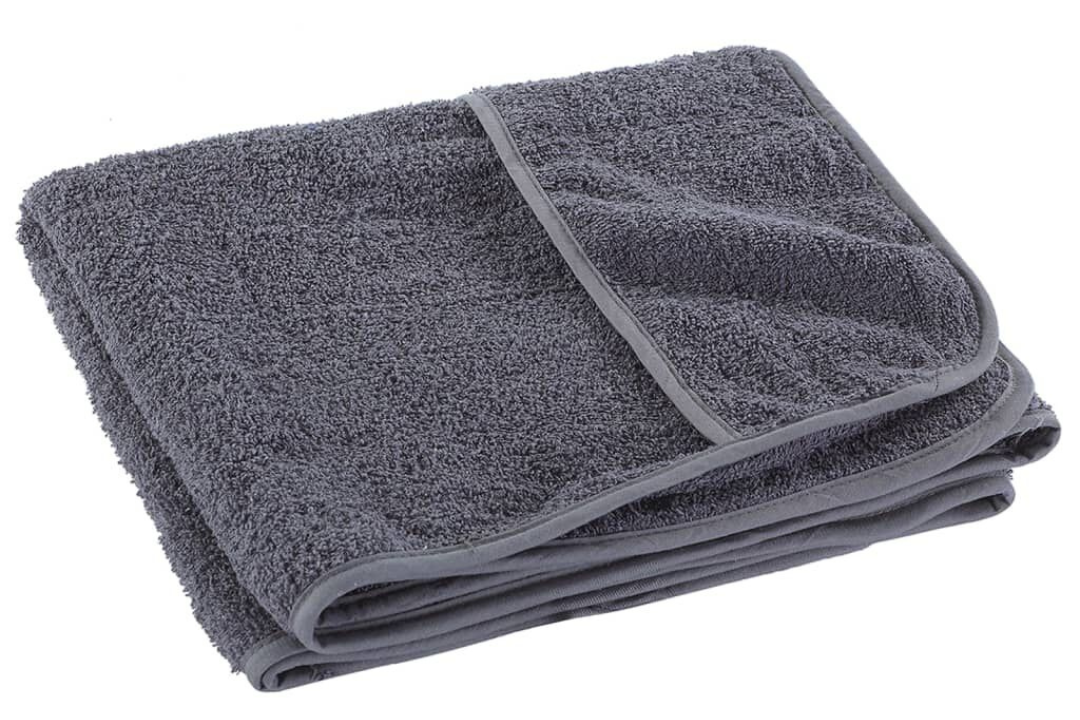 Absorbent Beach Towels 4 pcs – 60 x 135 cm in Anthracite with 400 GSM Cotton Blend