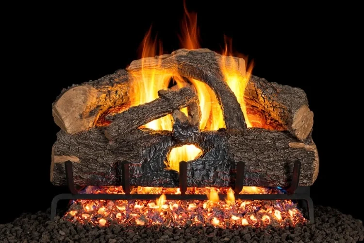 Real Fyre Charred Evergreen Oak 24"