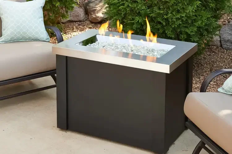 Providence Rectangular Gas Fire Pit Table