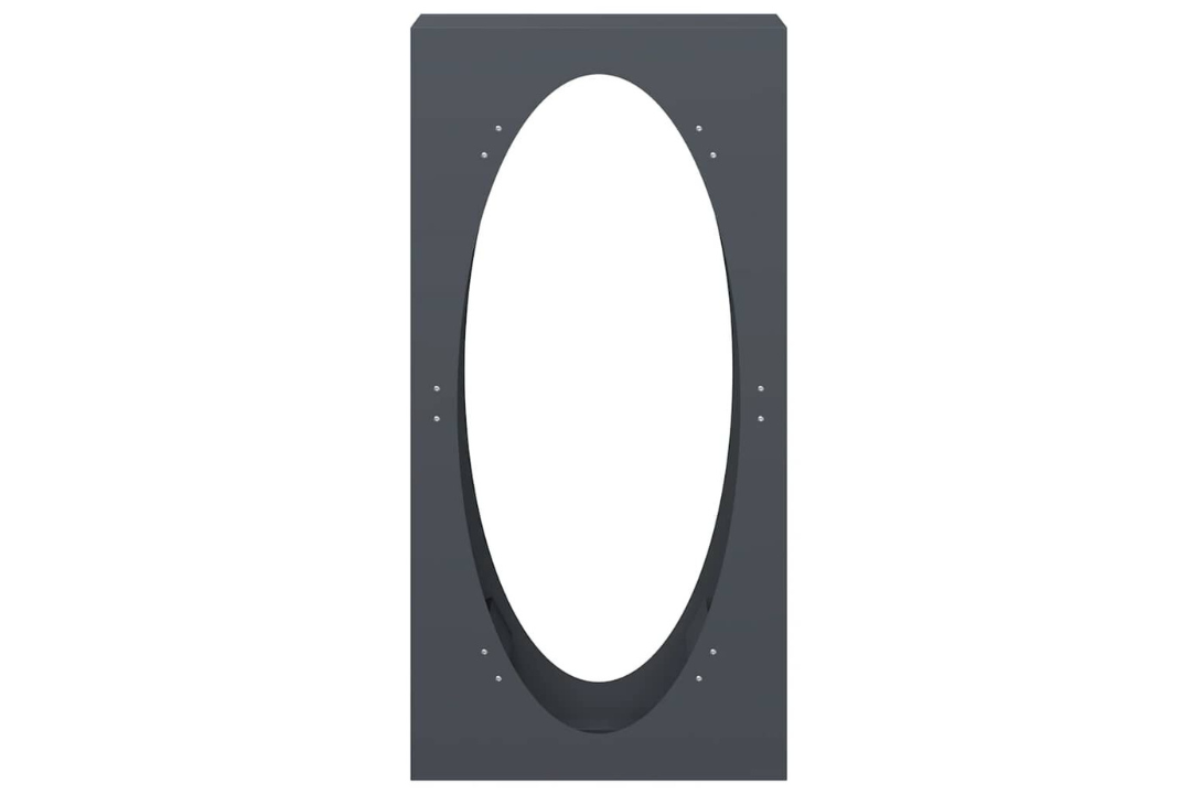 Sleek Firewood Rack 50 x 23 x 100 cm in Anthracite Made of Cold-Rolled Steel