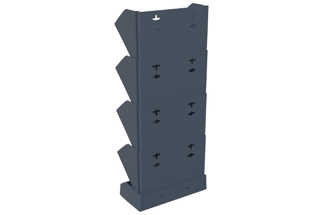 Chic Vertical Patio Plant Set 4pcs Anthracite