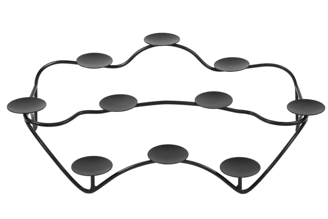 Contours Hearth Candelabra Made of Wrought Iron