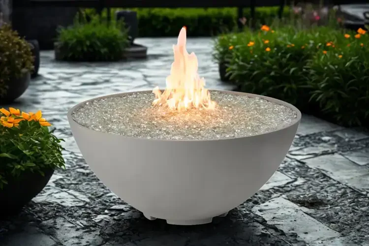 Cove Edge Natural Grey 42" Round Gas Fire Pit Bowl