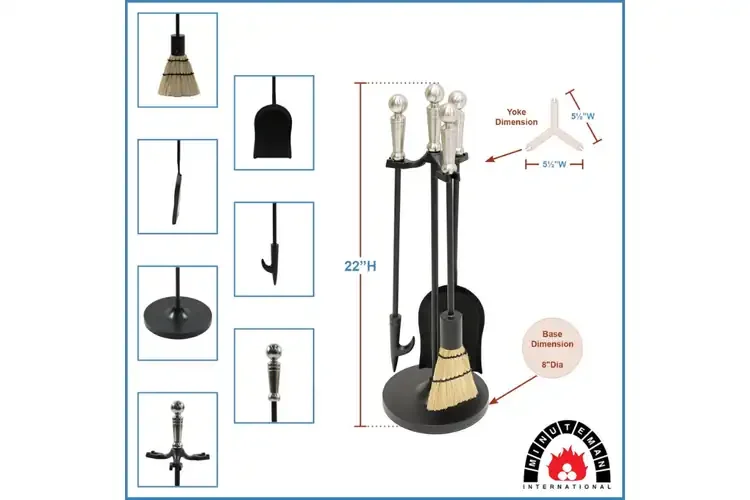 Holden 3-Piece Mini Tool Set in Black & Satin Nickel Specifications