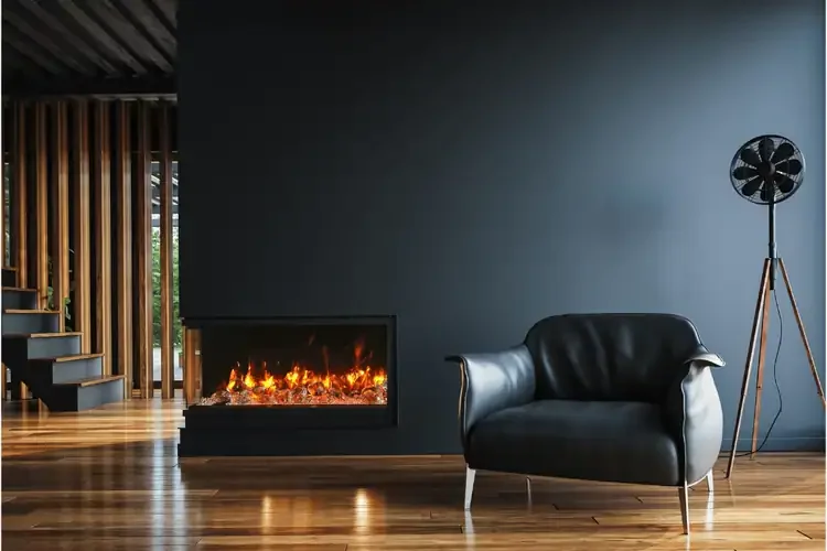 True View Slim Smart Electric Fireplace by Amantii