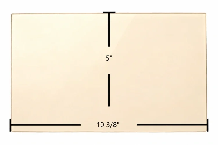 Regency Ceramic Glass Panel – 10 3/8" x 5"