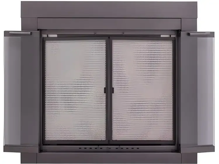 Armitage Fireplace Glass Door Bifold Doors Open