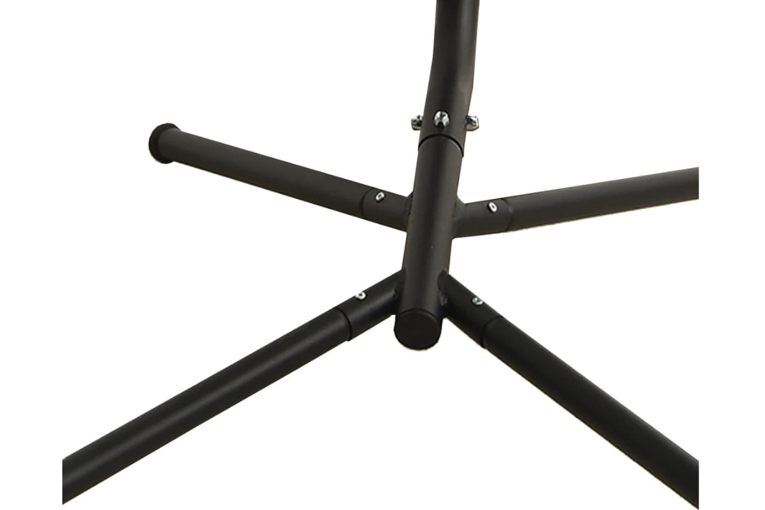Garden Swing Chair with Cushion Oxford Fabric in Dark Gray and Steel With Sturdy, Stable, and Doesn't Wobble Support