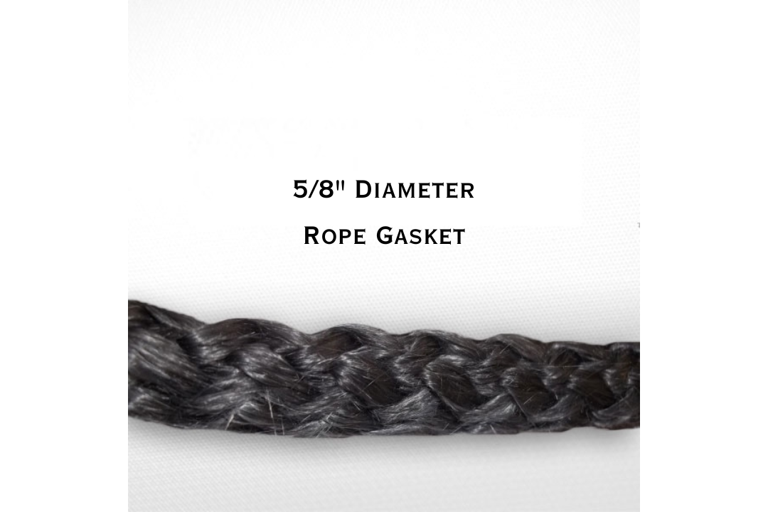 5/8-Inch Black Fiberglass Rope Gasket | 5 ft and 7 ft