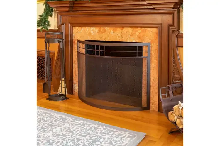 Arts and Crafts Fireplace Tool Set in Your Fireplace