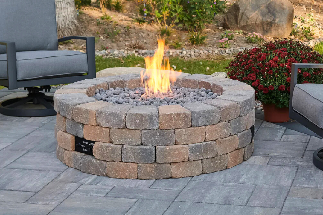 Bronson 59" Round Gas Fire Pit Kit