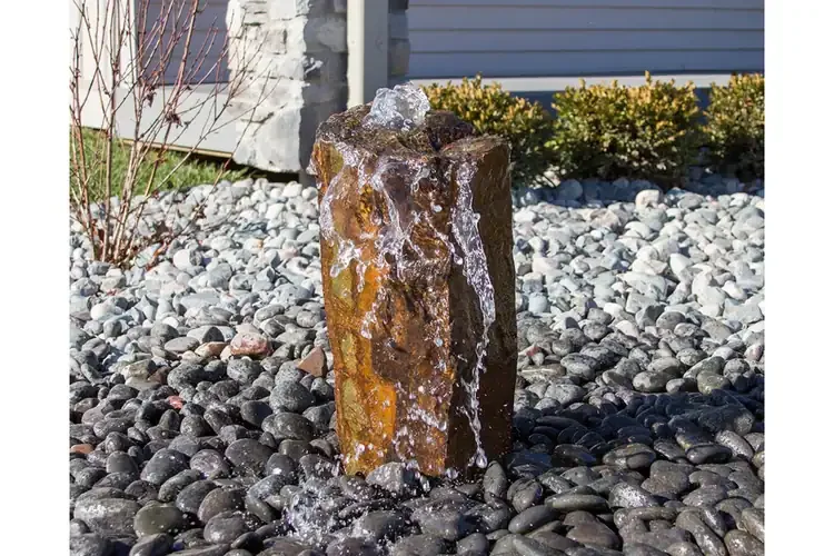 Small Rustic Basalt Fountain Kit – 18" | Aqua Bella Garden Water Feature