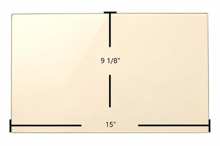 Blaze King Royal Guardian RGT-3001 Ceramic Glass Panel - 9 1/8" x 15"