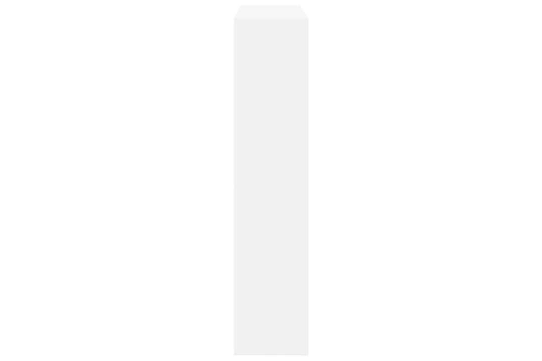 Sleek Fireplace Surround 81 x 18 x 82 cm in White Made of Engineered Wood