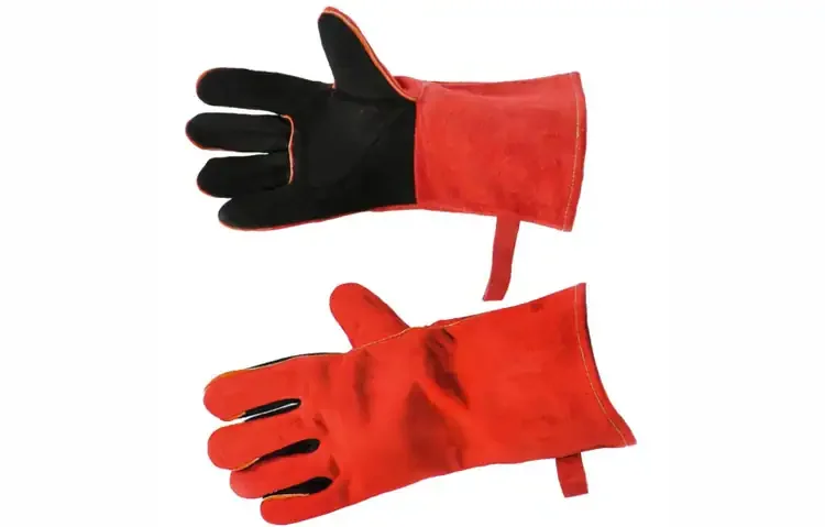 FlameX Deluxe Fireplace And BBQ Gloves Front & Back
