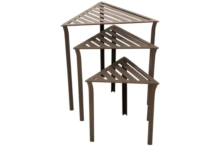 Triangular Nesting Tables Set Design Details