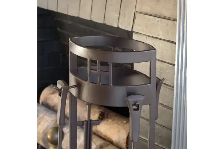 Arts and Crafts Fireplace Tool Set Yoke