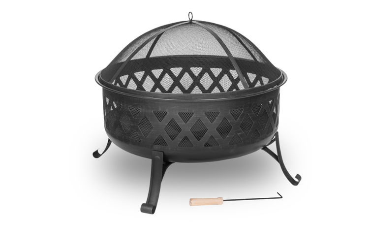 Dagan FP-1027 Diamond Style Design Black Fire Pit