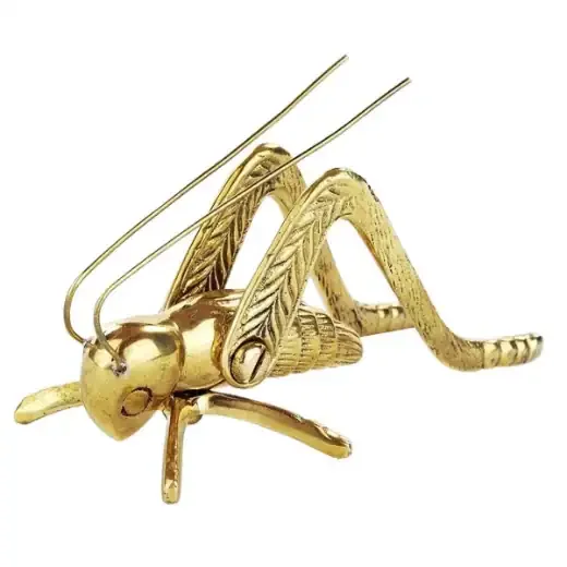 Solid Polished Brass Hearth Cricket