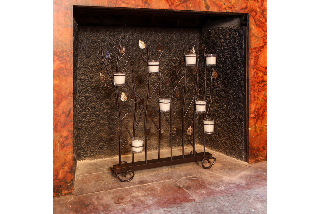 Votive Rings Fireplace Summer Screen