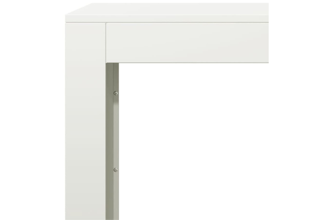 Minimalist Firewood Rack 100 x 40 x 60 cm in White Made of Steel