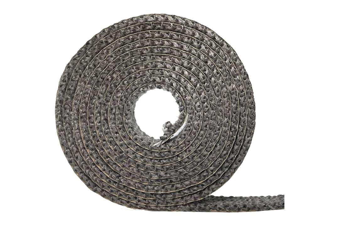 11/16" Wide by 3/16" Thick Black Self-Adhesive Flat Tape Gasket – 54" Precut Flat Seal