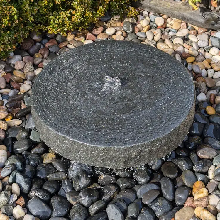 Black Millstone Fountain Kit in 24 Inches or 36 Inches