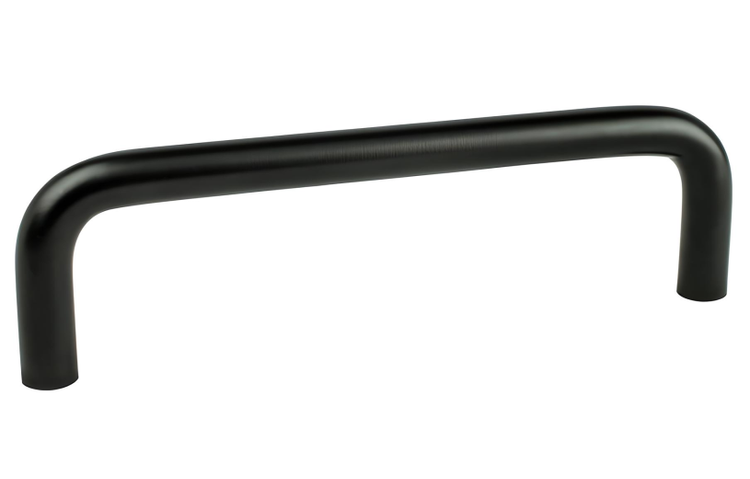 Piccolo Masonry Fireplace Door Black Door Handle Style