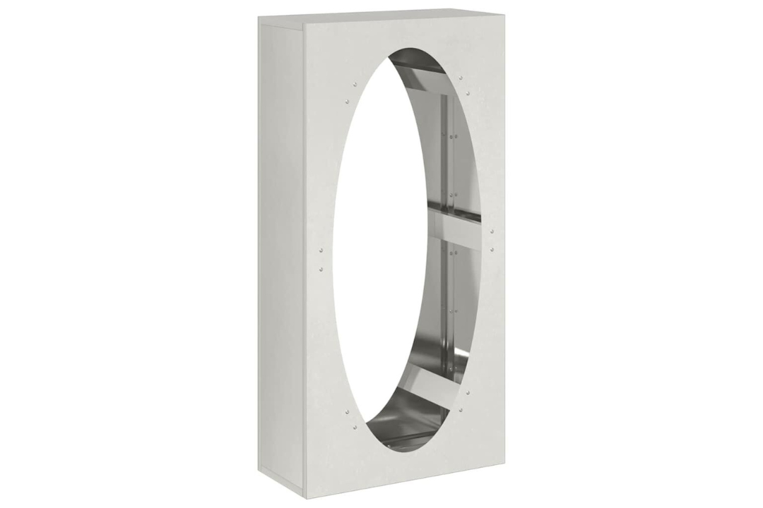 Firewood Rack 50 x 23 x 100 cm in Stainless Steel