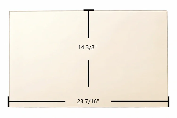 Quadra-Fire Topaz Ceramic Glass Panel – 23 7/16" x 14 3/8"