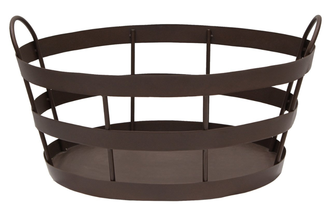 Elegant Shaker Log Bin in Roman Bronze Powder Coated Finish