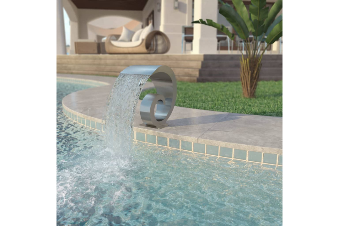 Pool Fountain Stainless Steel in Silver