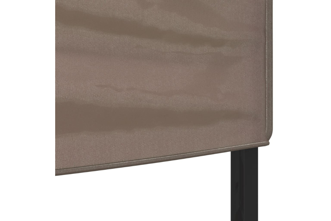 Sleek Folding Party Tent 3 x 6 m in Taupe with 210D Oxford Fabric with Silver Coating