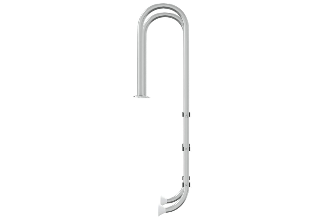 Rust-Proof Pool Ladder 54 x 38 x 158 cm 304 Stainless Steel with Non-Slip Steps