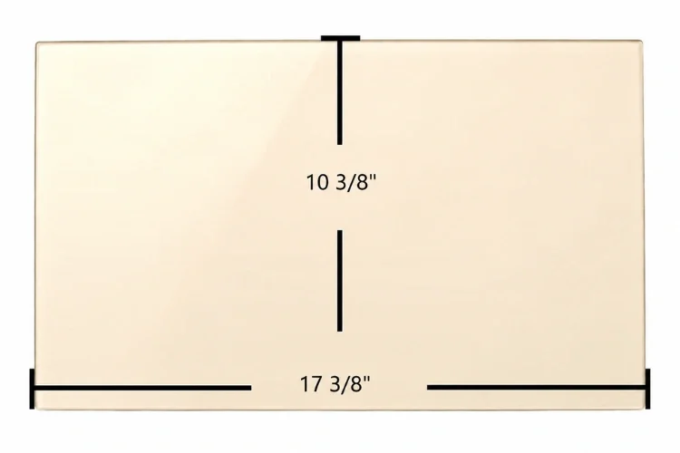 Regency Ceramic Glass Panel – 17 3/8" x 10 3/8"
