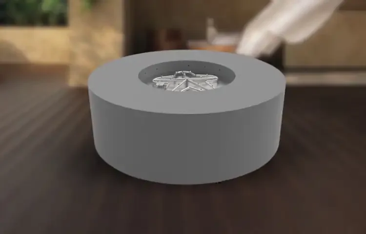 HPC Agni Pewter Round Fire Pit Enclosure