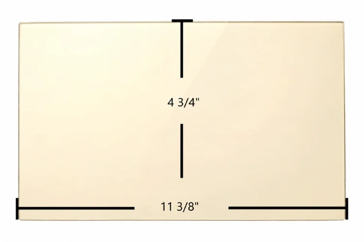 Napoleon NPI45 Side Ceramic Glass Panel – 11 3/8" x 4 3/4"