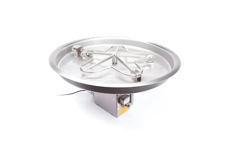 HPC Round Bowl Fire Pit Insert Electronic Ignition