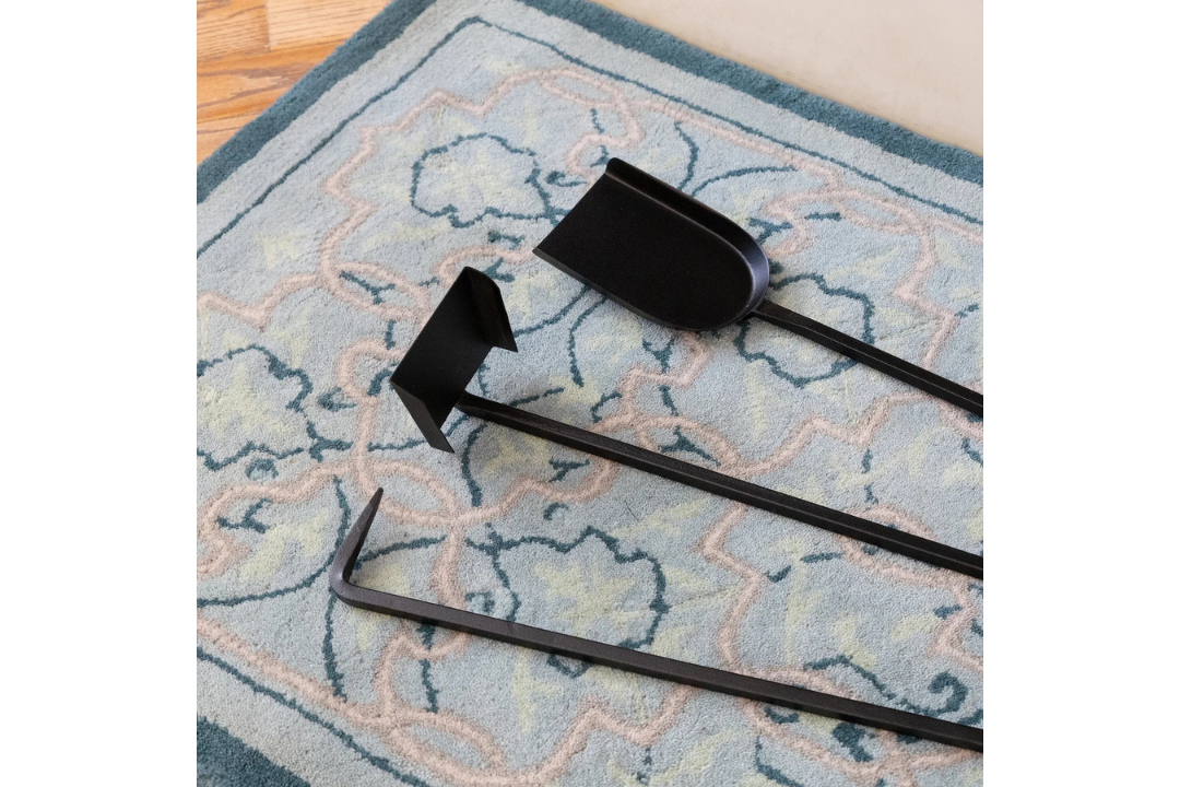 Berlin Fireplace Tool Set With Poker, Shovel, and Hoe