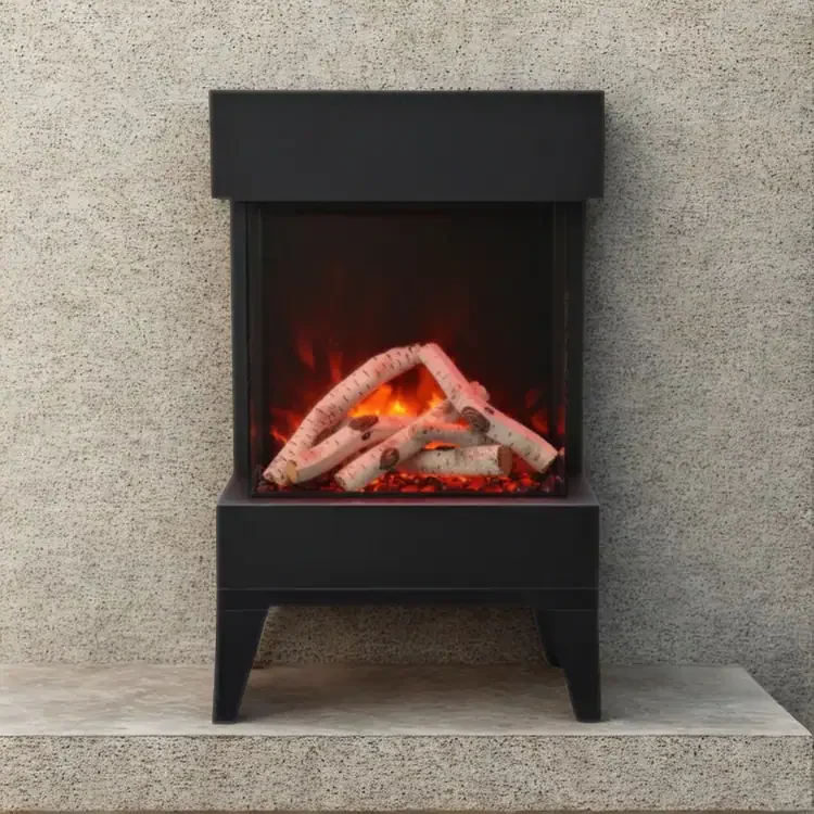 Amantii Cube 2026WM Lumina Freestand Electric Fireplace